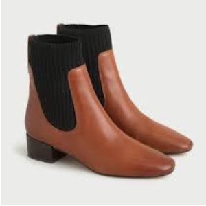 JCrew leather w/rib high shaft Roxie boot.  NWB Size 10.5